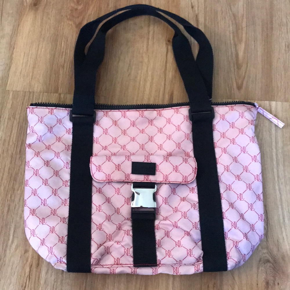 Ralph Lauren pink logo bag